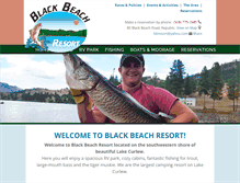 Tablet Screenshot of blackbeachresort.com